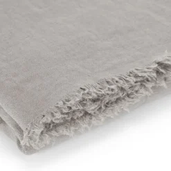 Coperta Canvas in lino beige