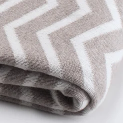 Coperta Clara bianca e tortora