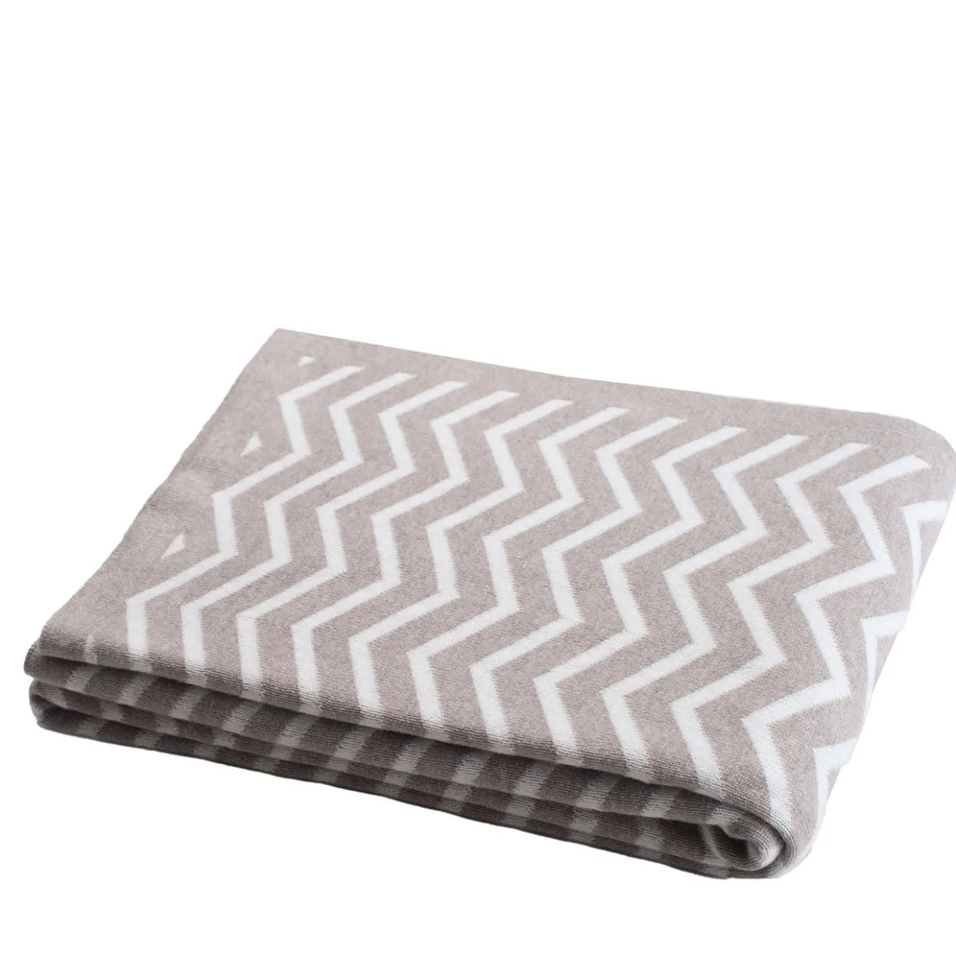 Coperta Clara bianca e tortora