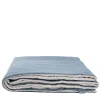 Coperta di lino a pois blu chiaro