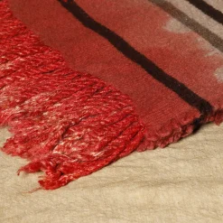 Coperta Formia a righe policrome in cashmere e seta