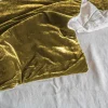 Coperta in lino e velluto dorato