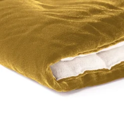 Coperta in lino e velluto dorato