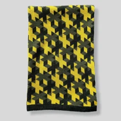 Coperta Plaid Lana 01 a motivi gialli e grigi di Giulio Iacchetti