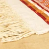 Coperta Ruggito con motivi policromi a frange