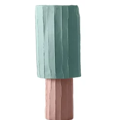 Coppa Ninfea Corteccia Rosa e Azzurro