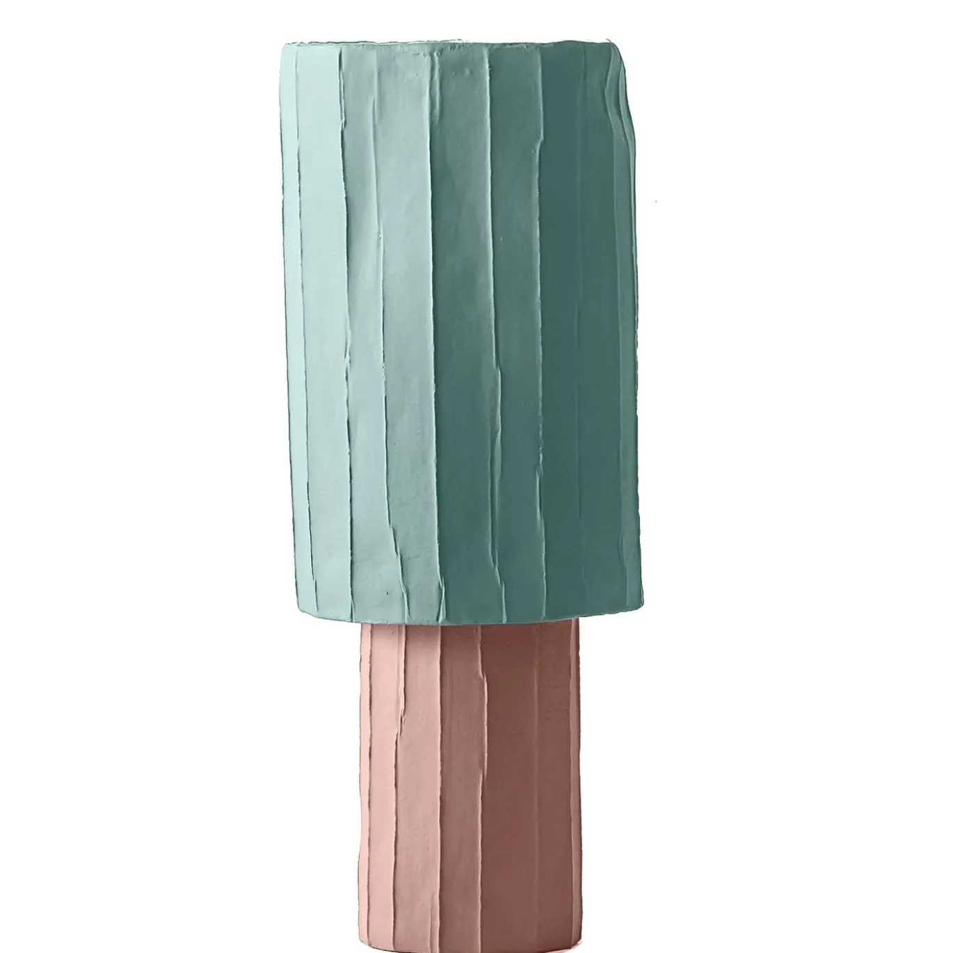 Coppa Ninfea Corteccia Rosa e Azzurro