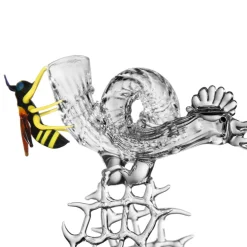 Coppa scultorea in vetro veneziano Galeon