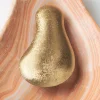 Coppia di Applique Oyster in onice e ottone martellato