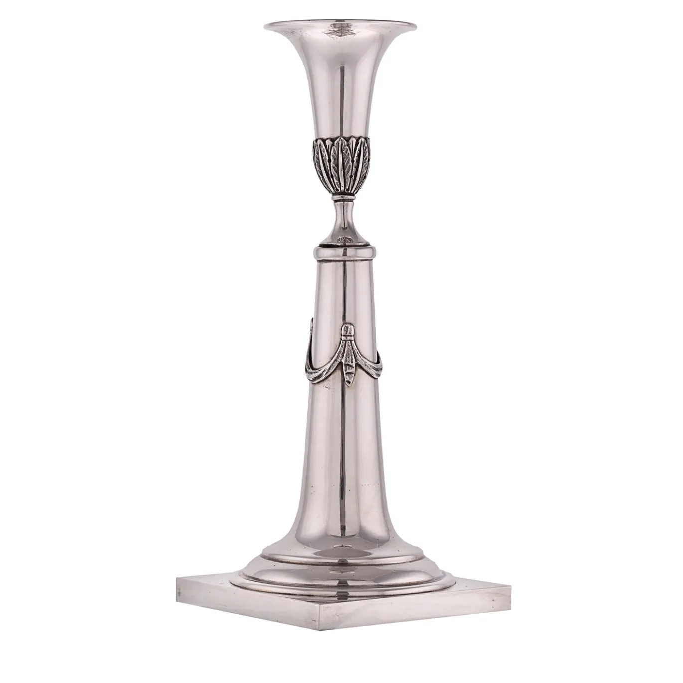 Coppia di candelabri in argento sterling del 1860