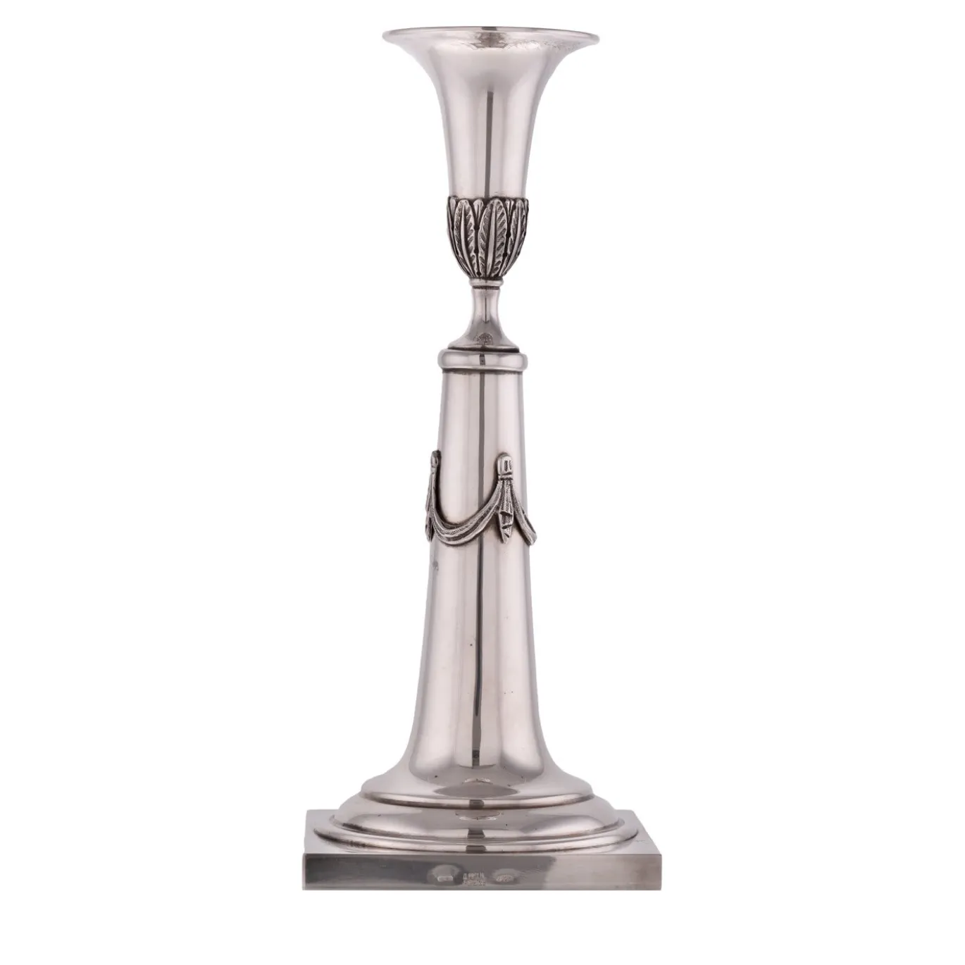 Coppia di candelabri in argento sterling del 1860