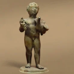 Coppia di sculture Cherubini in bronzo