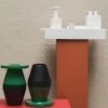 Coppie di Fatto Vasi Decorativi in Ceramica Neri e Verdi di Nathalie Du Pasquier