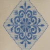 Copricuscino quadrato Azzurro&Beige Pistoccu