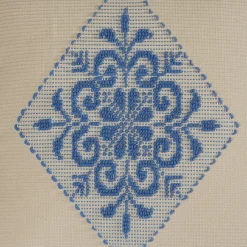 Copricuscino quadrato Azzurro&Beige Pistoccu