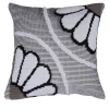 Copricuscino quadrato Margherita Black&White di Carlo Sanna