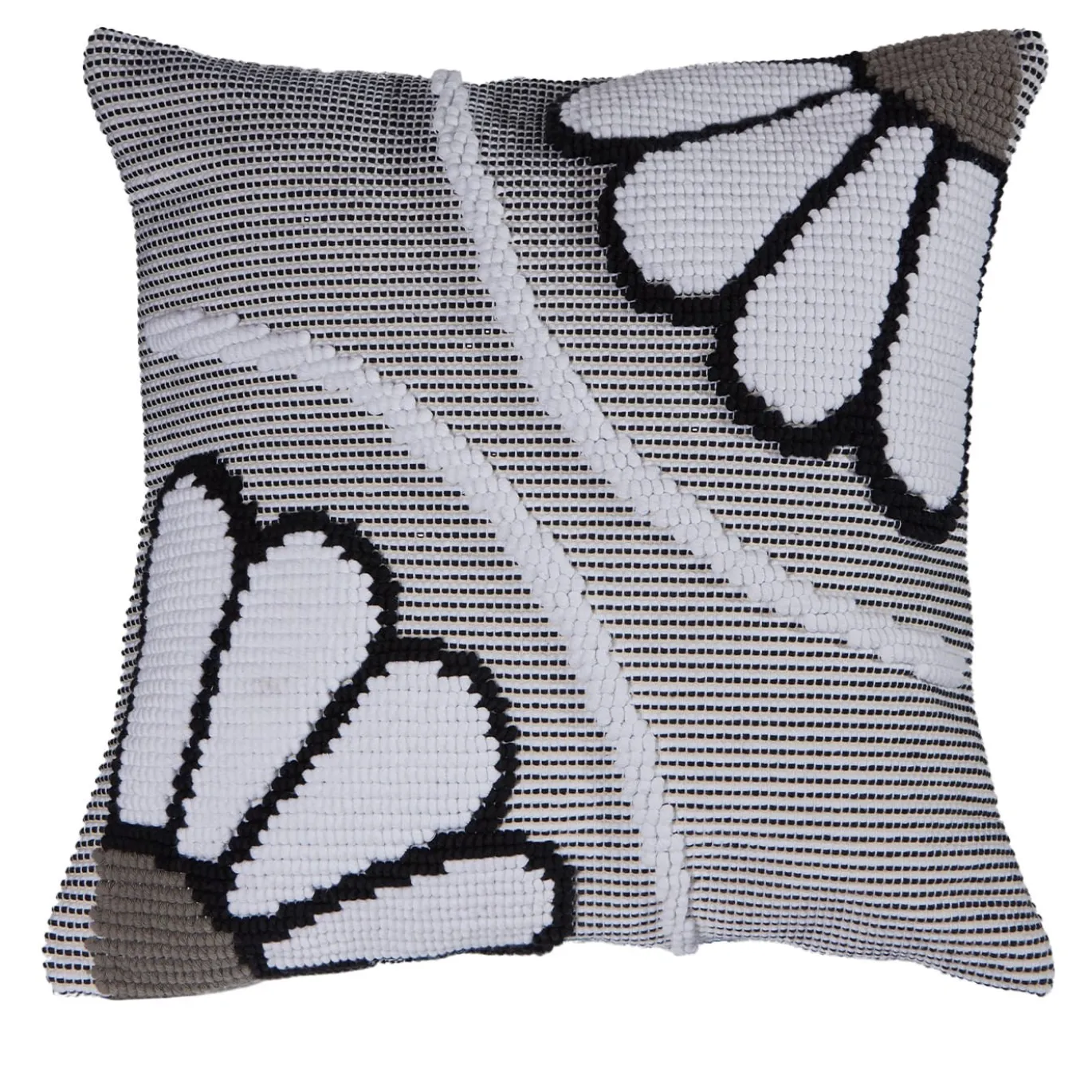 Copricuscino quadrato Margherita Black&White di Carlo Sanna
