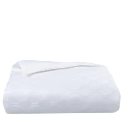 Copripiumino matrimoniale Waldorf Damasco Bianco