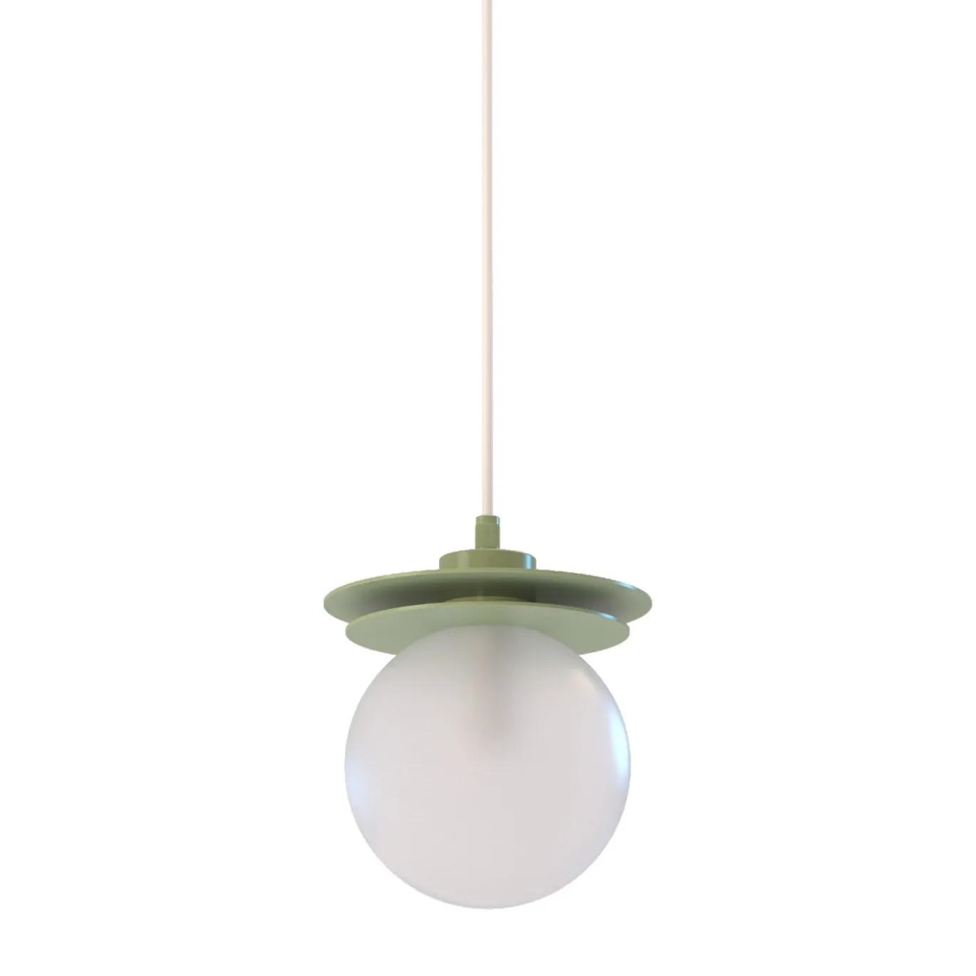 Crapa Lampada a sospensione piccola in ottone verde e vetro