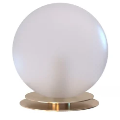 Crapa Lampada Da Tavolo In Ottone oro e Vetro