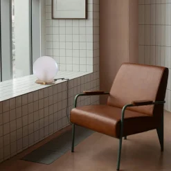 Crapa Lampada Da Tavolo In Ottone oro e Vetro