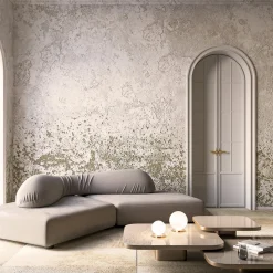 Crapa Lampada Da Tavolo In Ottone oro e Vetro