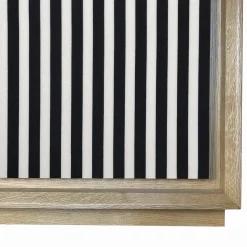 Credenza a 3 ante in bianco e nero Fuga Strisce Due di M. Meccani