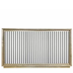 Credenza a 3 ante in grigio e bianco di Fuga Strisce Tre di M. Meccani