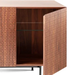 Credenza a 4 ante in noce Tiles