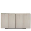 Credenza a 4 ante in velluto grigio di Mascia Meccani