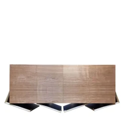 Credenza a 4 ante in velluto grigio di Mascia Meccani