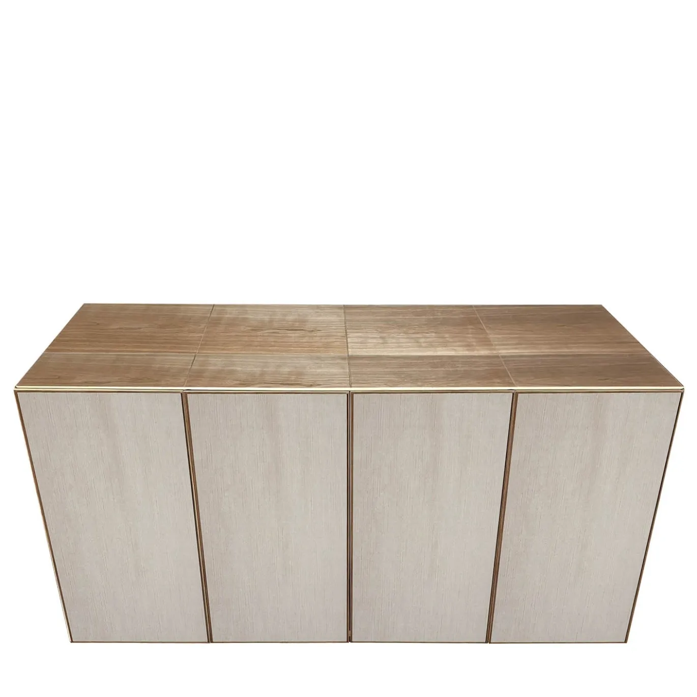 Credenza a 4 ante in velluto grigio di Mascia Meccani