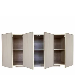 Credenza a 4 ante in velluto grigio di Mascia Meccani