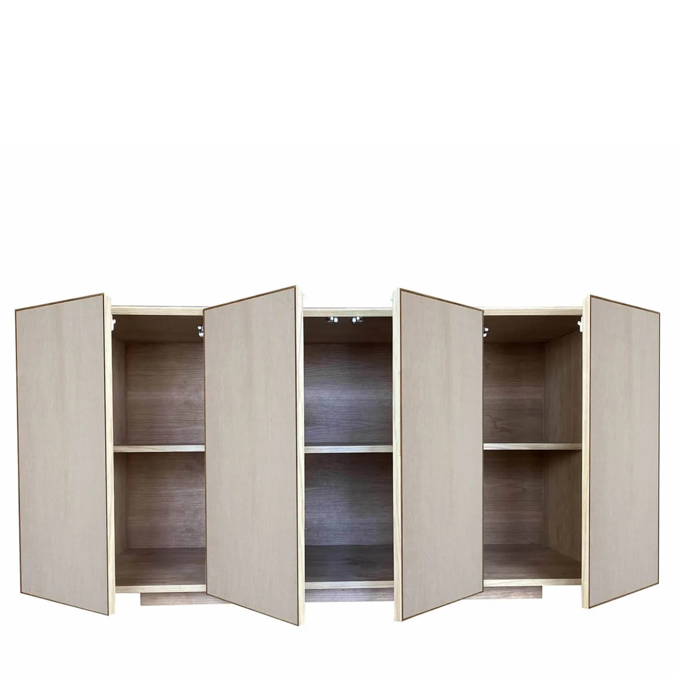 Credenza a 4 ante in velluto grigio di Mascia Meccani