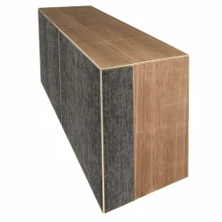 Credenza a 4 ante in velluto grigio scuro di Mascia Meccani
