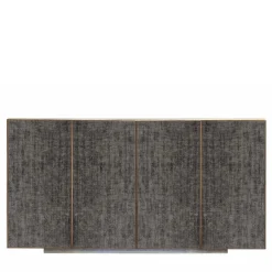 Credenza a 4 ante in velluto grigio scuro di Mascia Meccani
