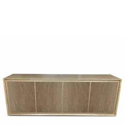 Credenza a 4 ante in velluto marrone di Mascia Meccani