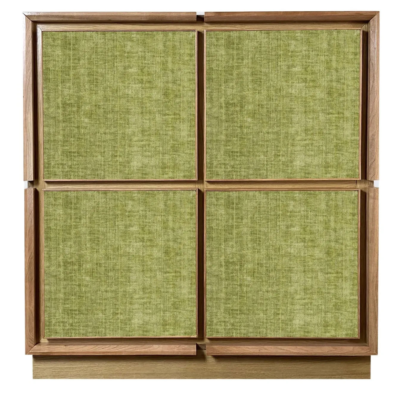 Credenza a 4 ante in velluto verde chiaro di Mascia Meccani