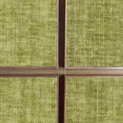 Credenza a 4 ante in velluto verde chiaro di Mascia Meccani