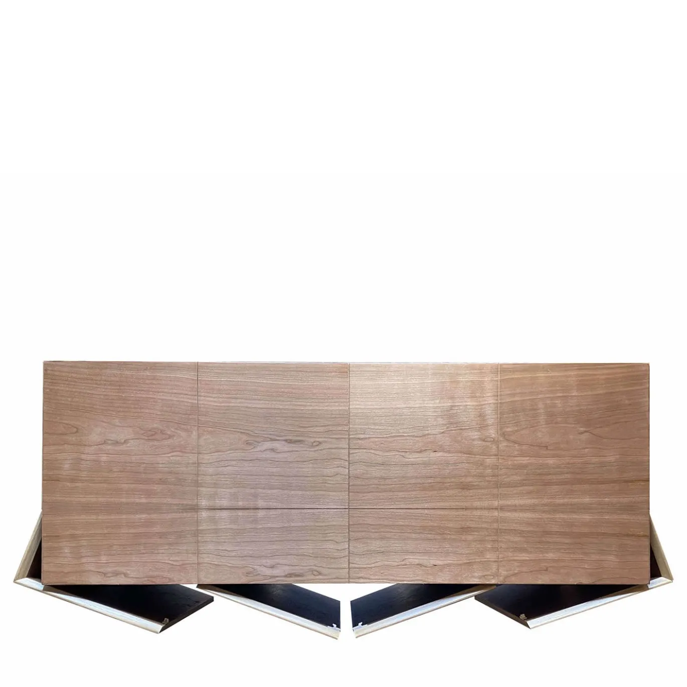 Credenza a 3 ante in velluto verde di Mascia Meccani
