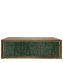 Credenza a 3 ante in velluto verde di Mascia Meccani