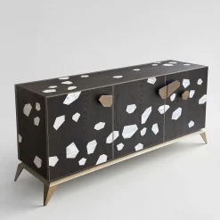 Credenza a 3 Ante Stargems Impiallacciata in Rovere