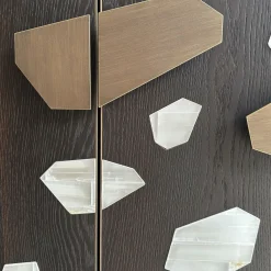 Credenza a 3 Ante Stargems Impiallacciata in Rovere