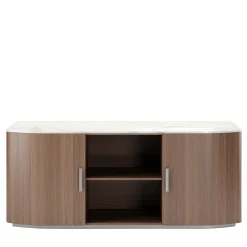 Credenza Alan in legno con piano in marmo
