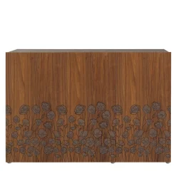 Credenza Alta Le Jardin in Noce a 3 ante di Renato Zamberlan