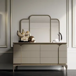 Credenza a 4 porte in legno di frassino