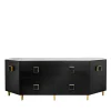 Credenza Art Nouveau nera