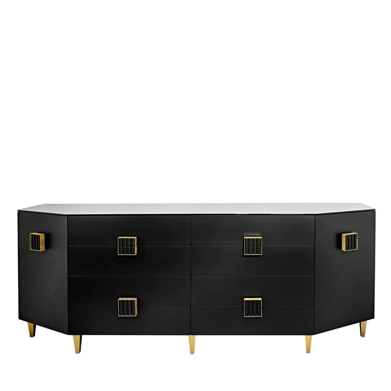Credenza Art Nouveau nera