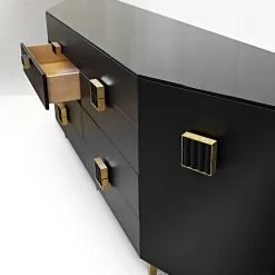 Credenza Art Nouveau nera