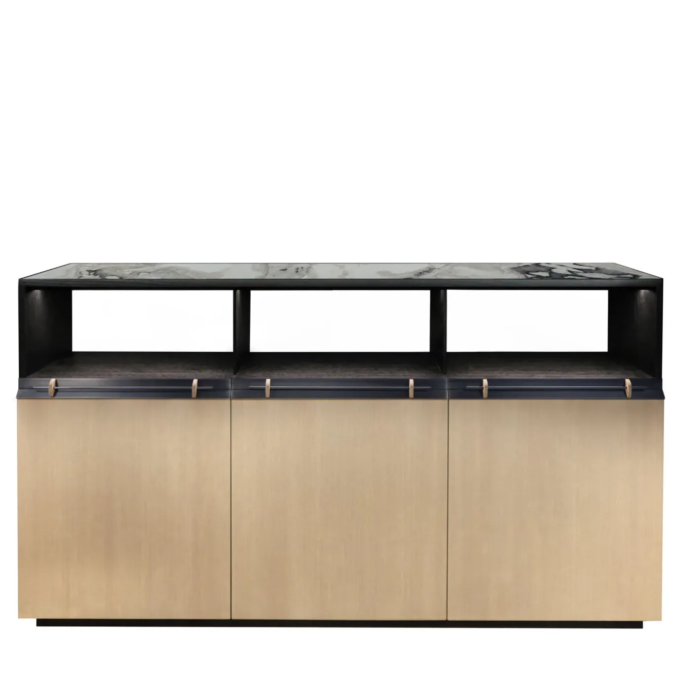 Credenza Asta beige con piano in marmo